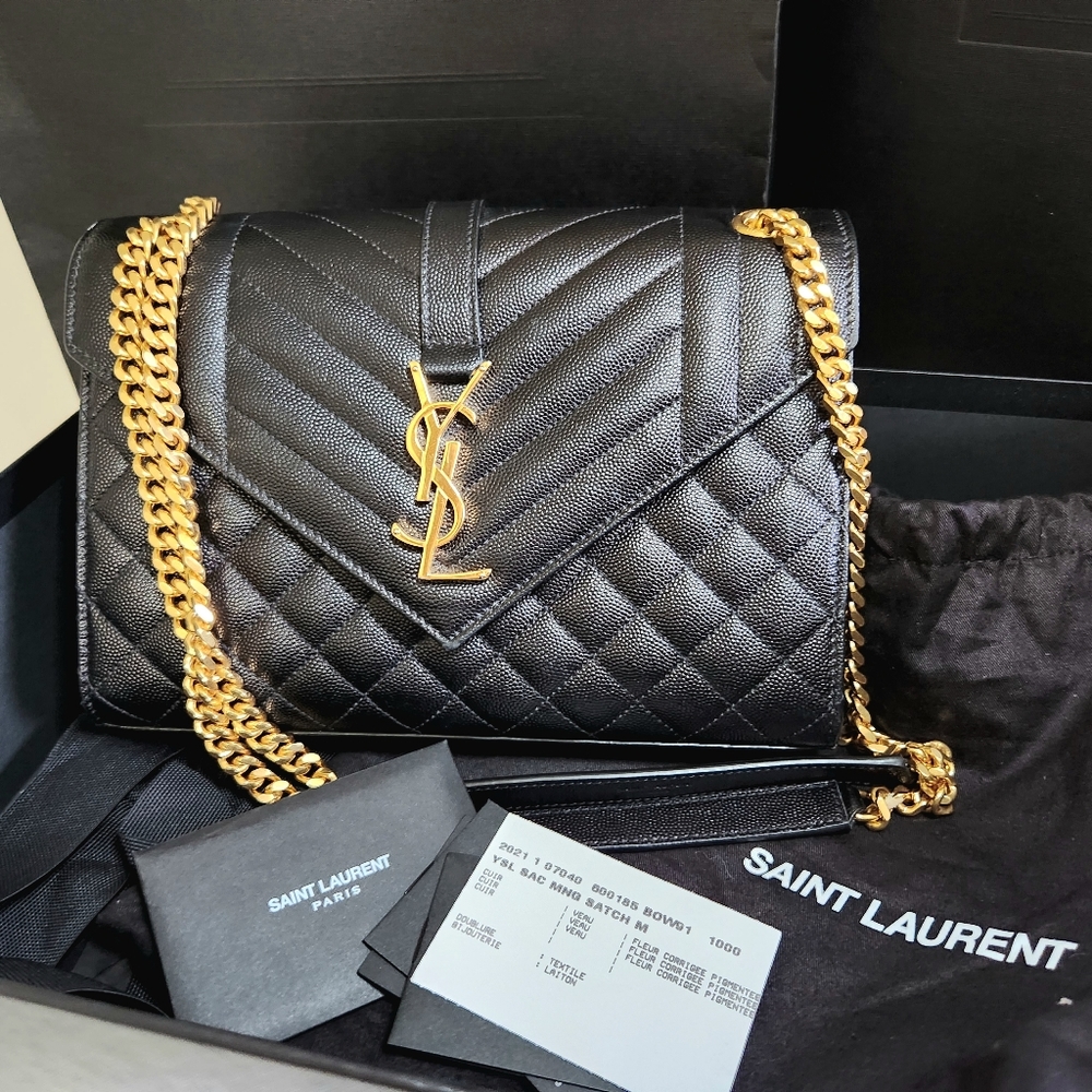 YSL Medium Envelope Chain Bag